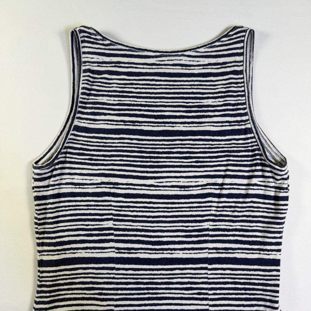 Tommy Bahama Womens Tank Dress XXS Striped Sleeveless Navy Blue Casual Stretch - Picture 5 of 8